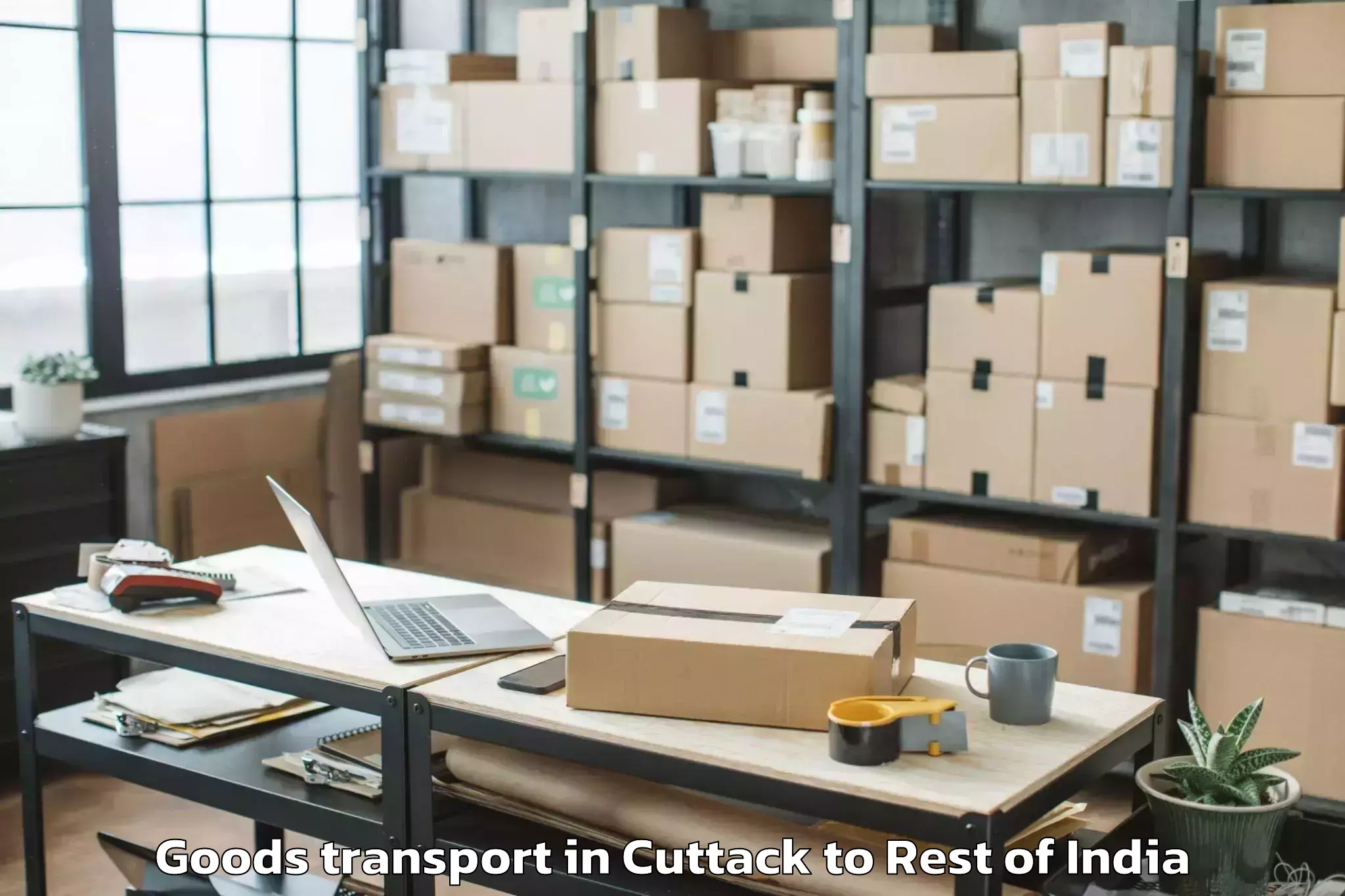 Hassle-Free Cuttack to Tral Goods Transport